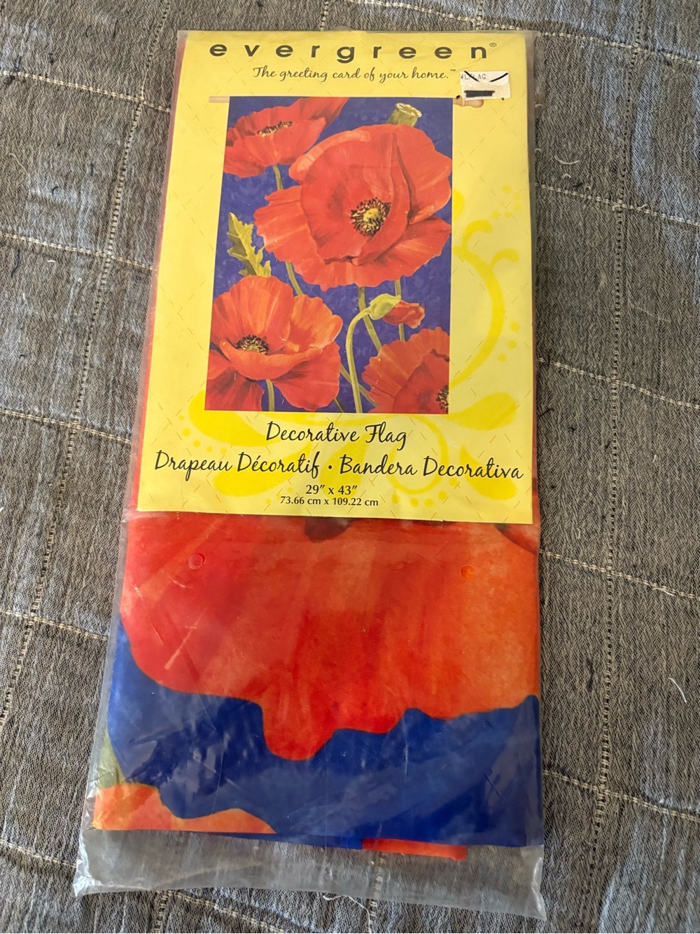 David T. Sands Collection by Russ "Red Poppies" outdoor 2 sided Flag 29" x 43"